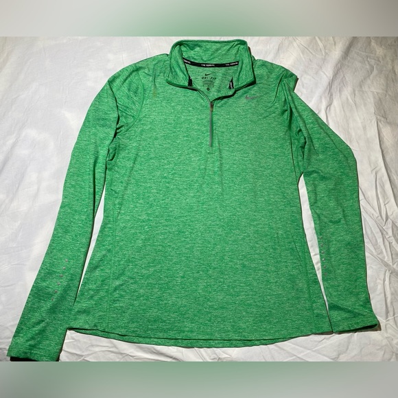 Nike Running Dri Fit Women’s 1/2 Zip Top, Size M, Green, Lightweight, EUC! - Picture 11 of 11